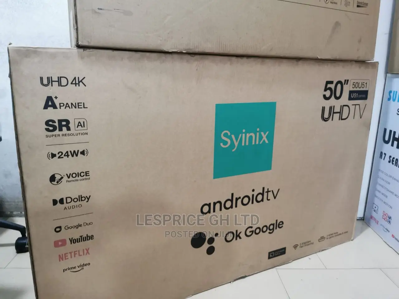 Syinix 50 Smart Android UHD Tv