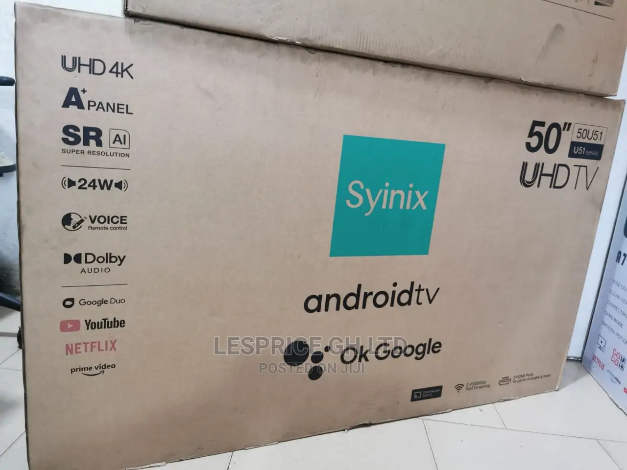 Excellent Syinix 50 Smart Android UHD Tv