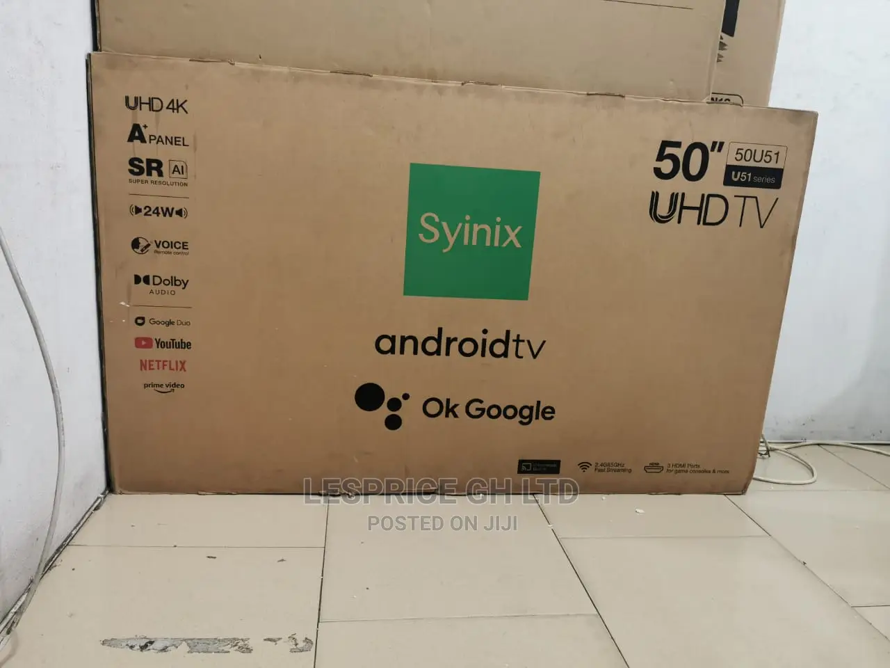 Requisite Syinix 50 Smart Android UHD Tv