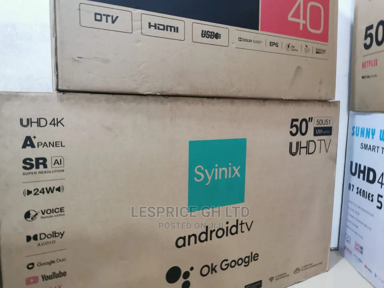 Affordable Syinix 50 Smart Android UHD Tv