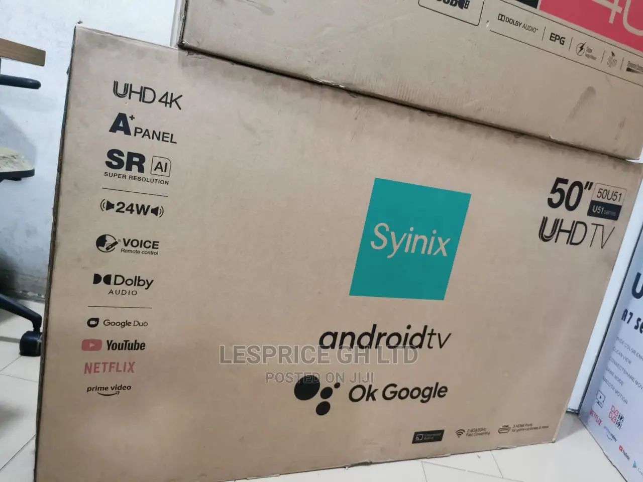 Affordable Syinix 50 Smart Android UHD Tv