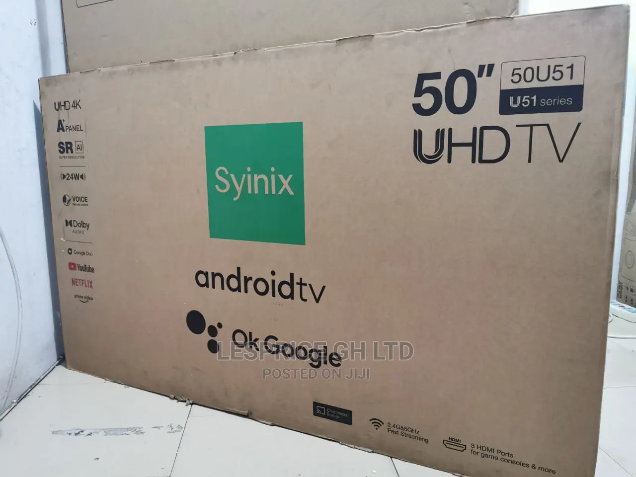 Super Cool Syinix 50 Smart Android UHD Tv