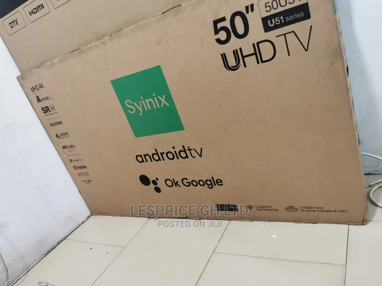 Ultra Quality Syinix 50 Smart Android UHD Tv
