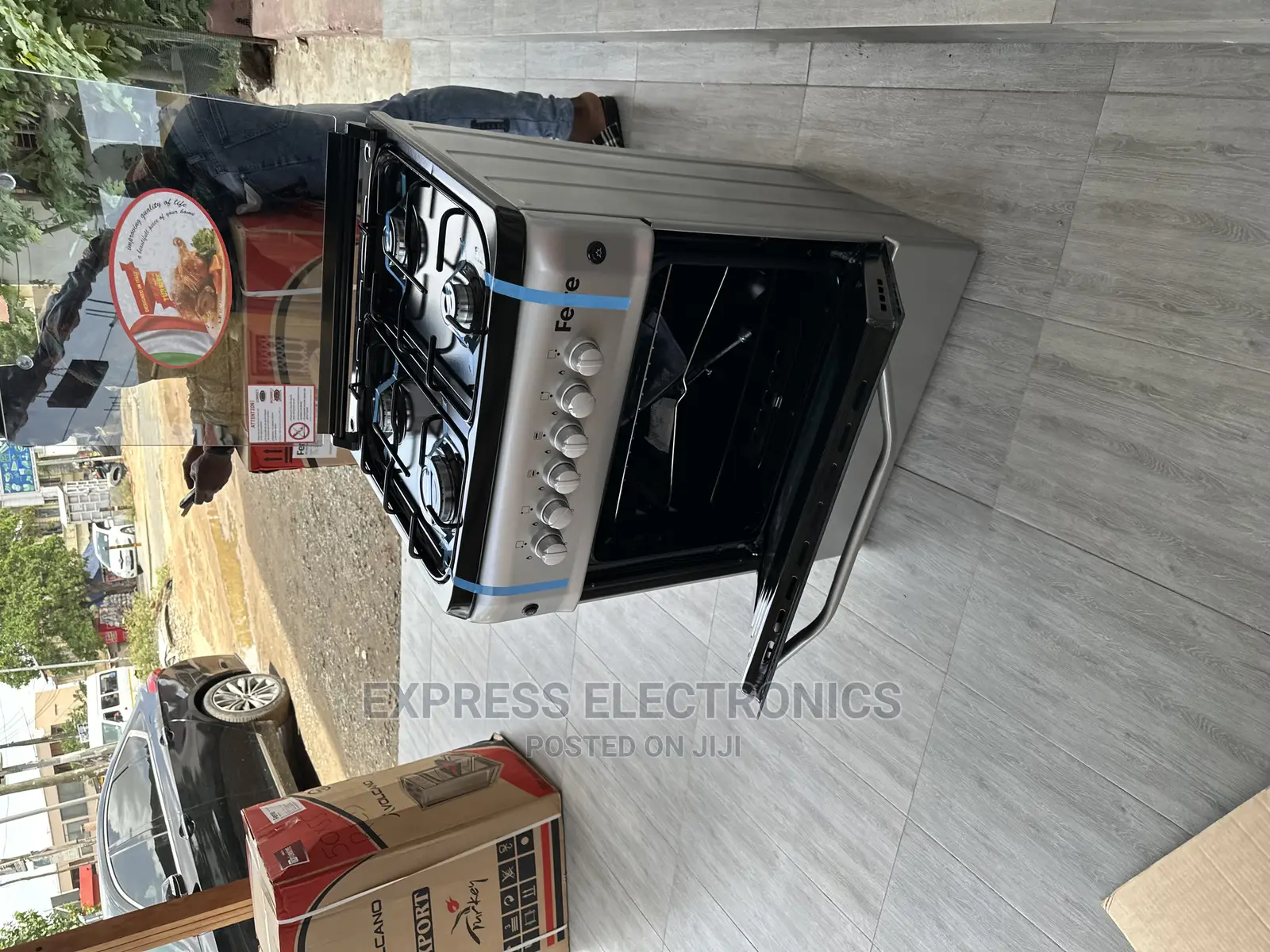 Furnace Gas Cooker Oven Grill 4burner 60:60