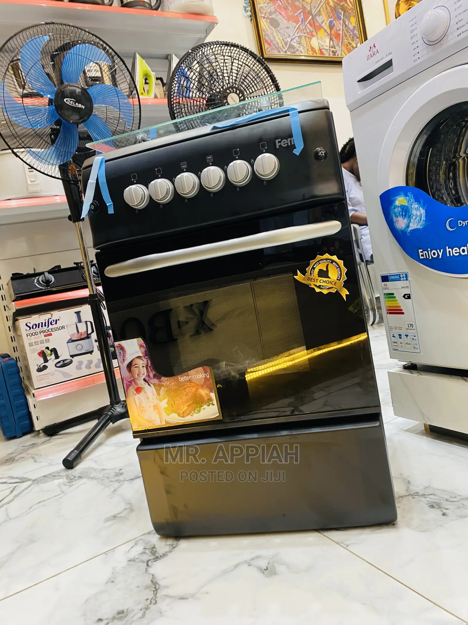 Brand New Ferre Stainless Steel Burner With Oven, 50x55.