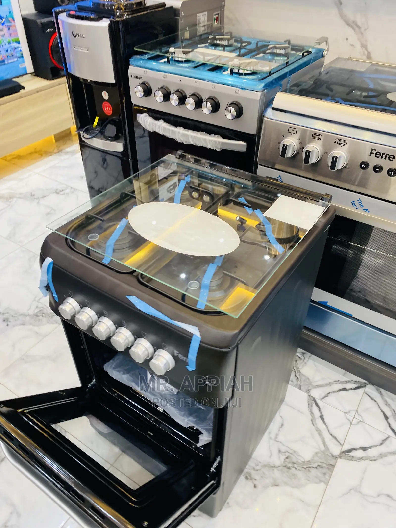 High Quality Volcano Ferre 4 Burner With Glass Lid Available