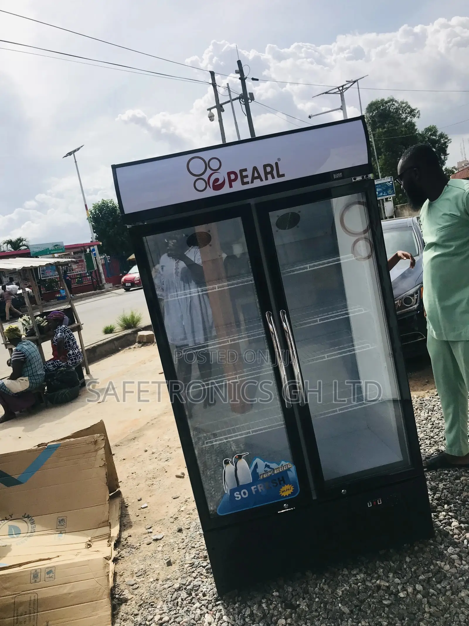 Available Pearl Double Door Fridge PVC-74