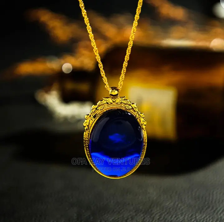 Fashion Necklace Red and Blue