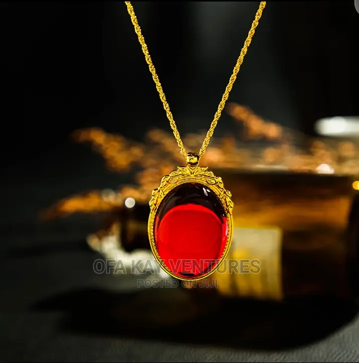 Fashion Necklace Red and Blue