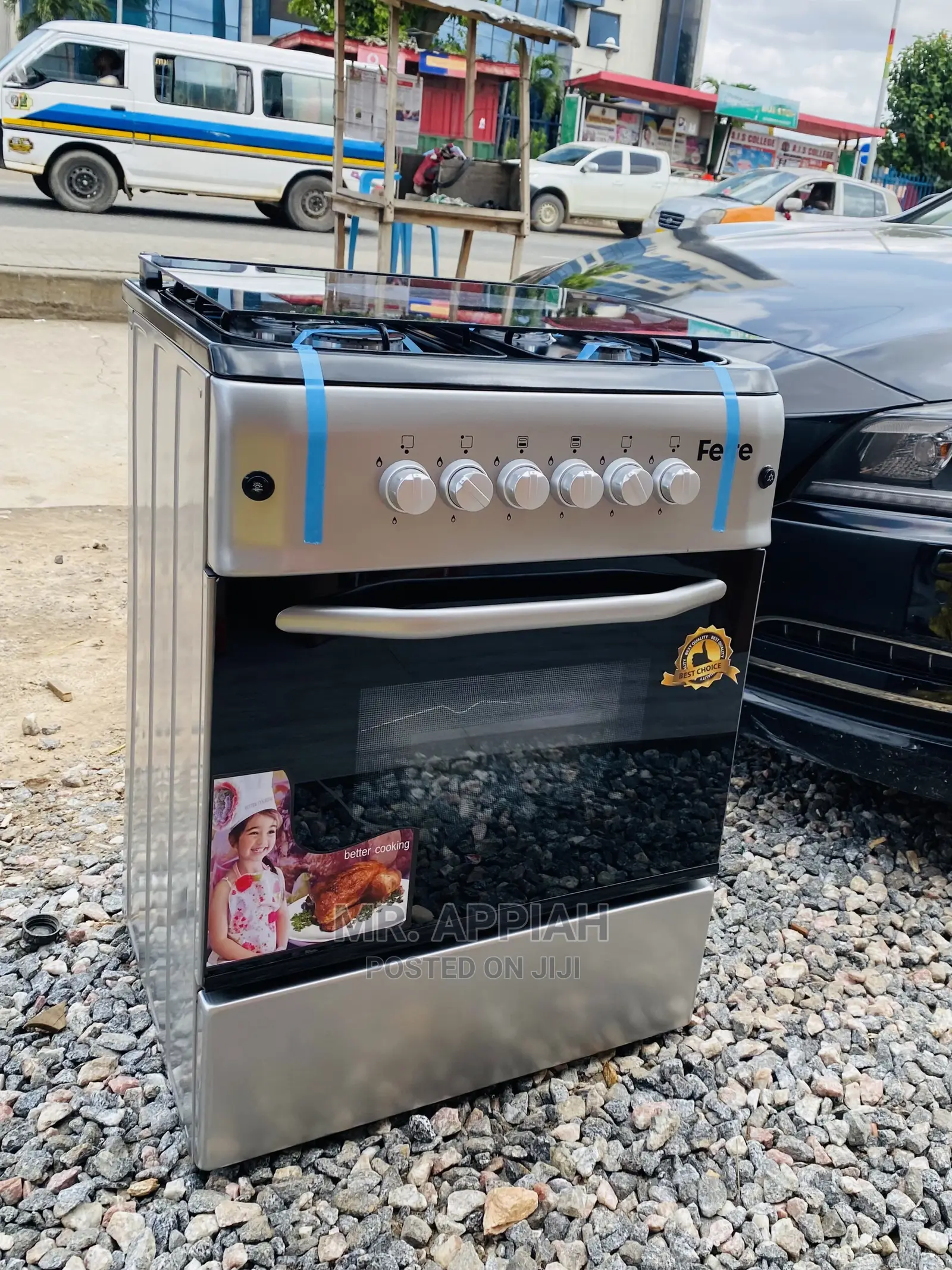 Authentic Ferre 60x60 4-Burner Auto Ignition With Oven.