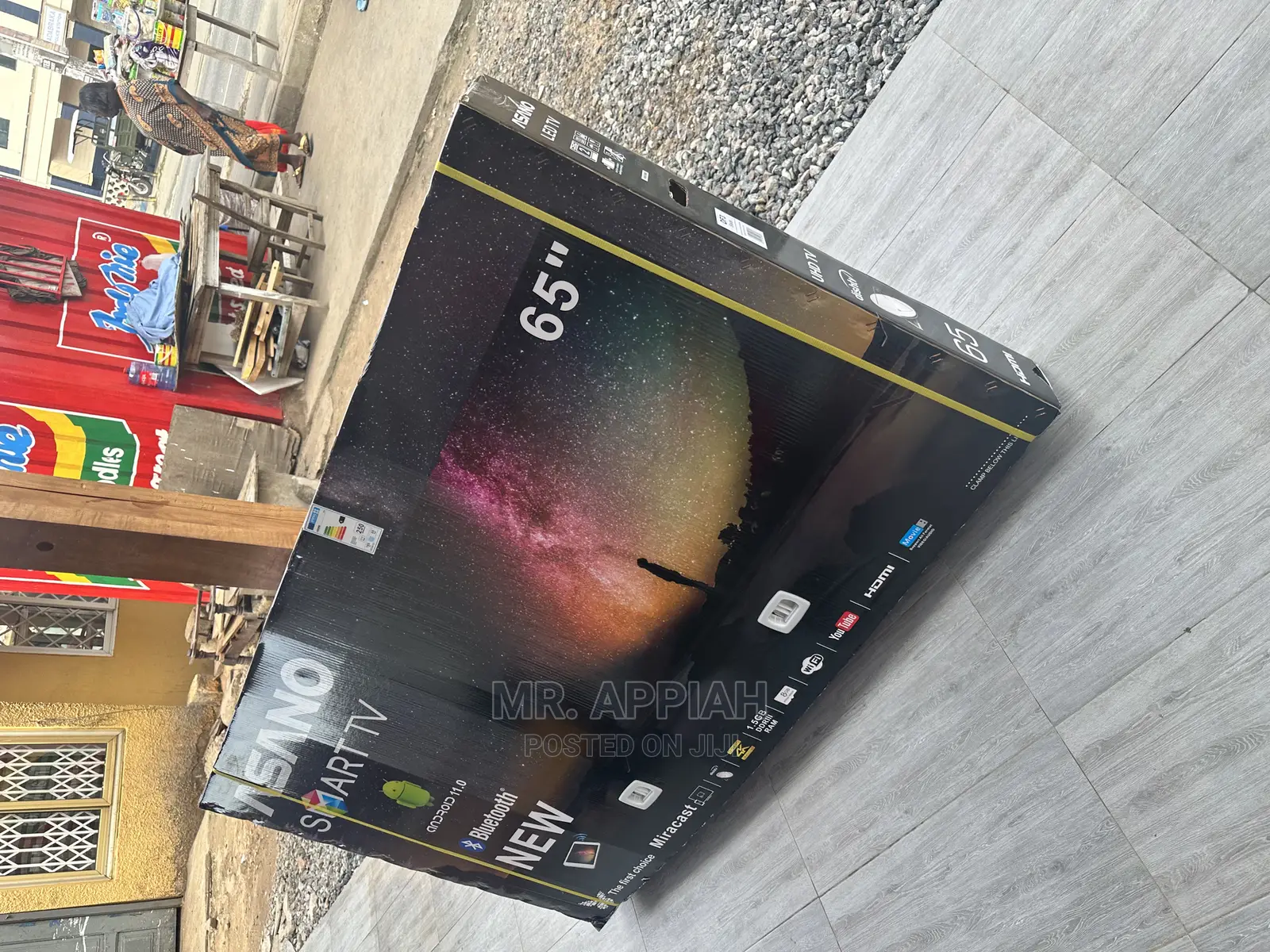 Durable and Affordable Asano 65inch Tv +Bluetooth Available.