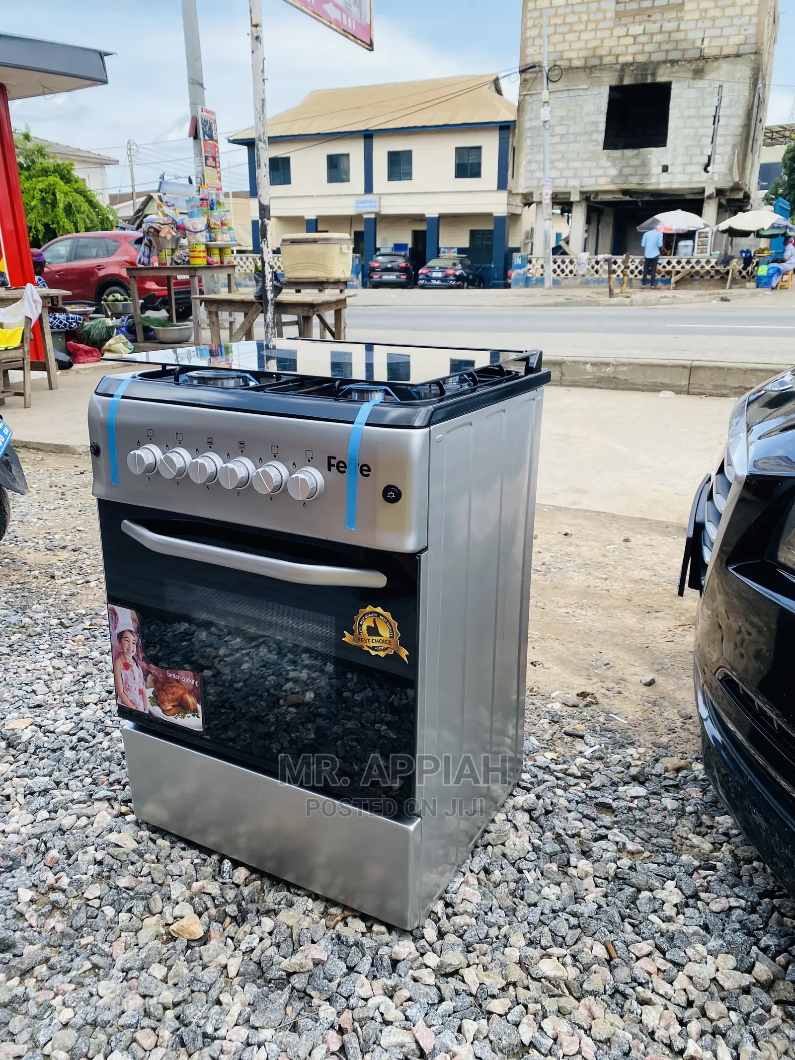 (60*60)Ferre Auto Ignition 4- Burner With Oven and Grill.