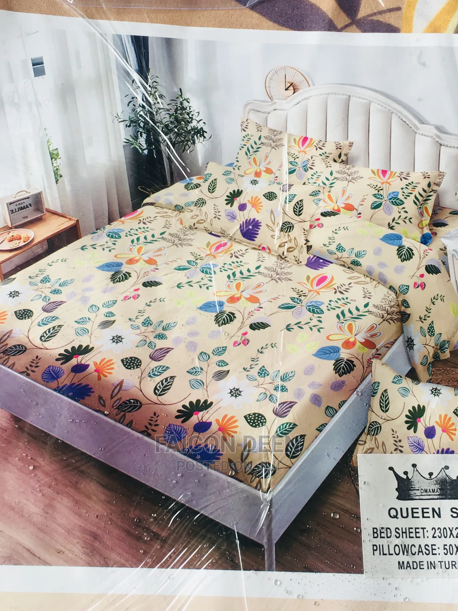 Luxury Quality Bedsheets (100% Cotton) Also in Diff Colors