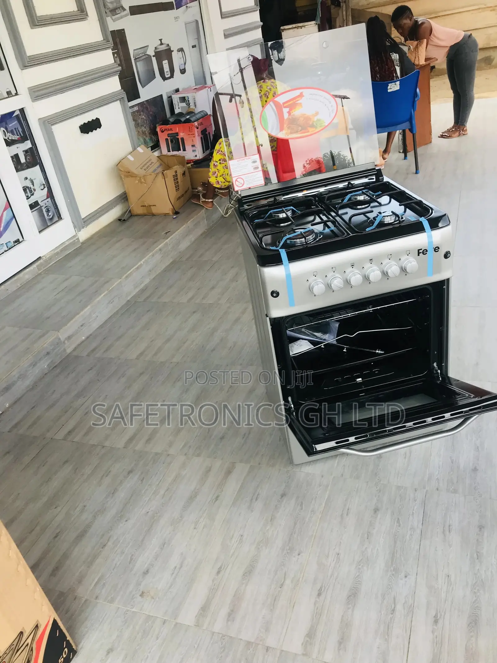 60x60 Gray Ferre 4 Gas Burner Cooker