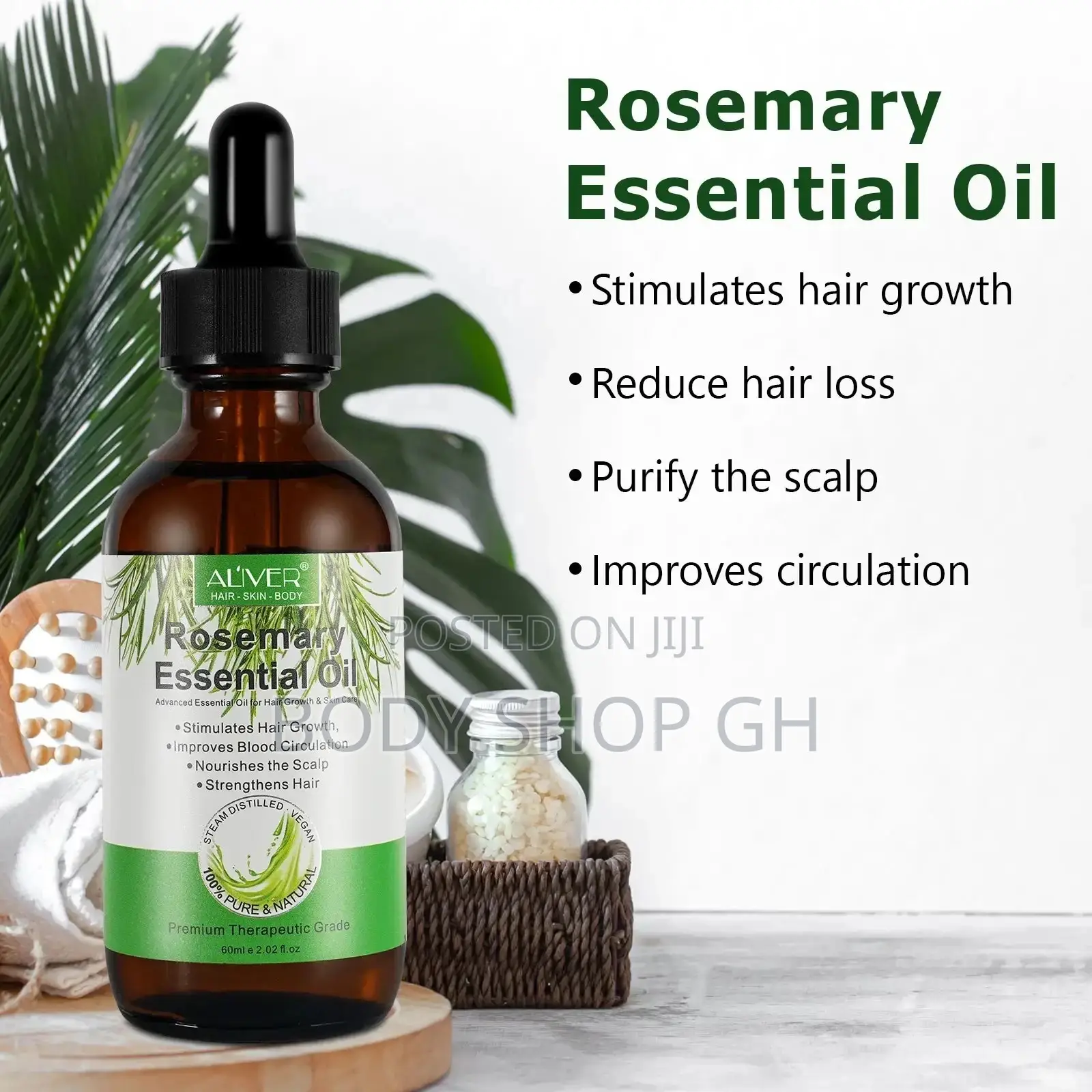 Rosemary Oil for Hair Growth, Eyebrow, Eyelash, Beard, Edges