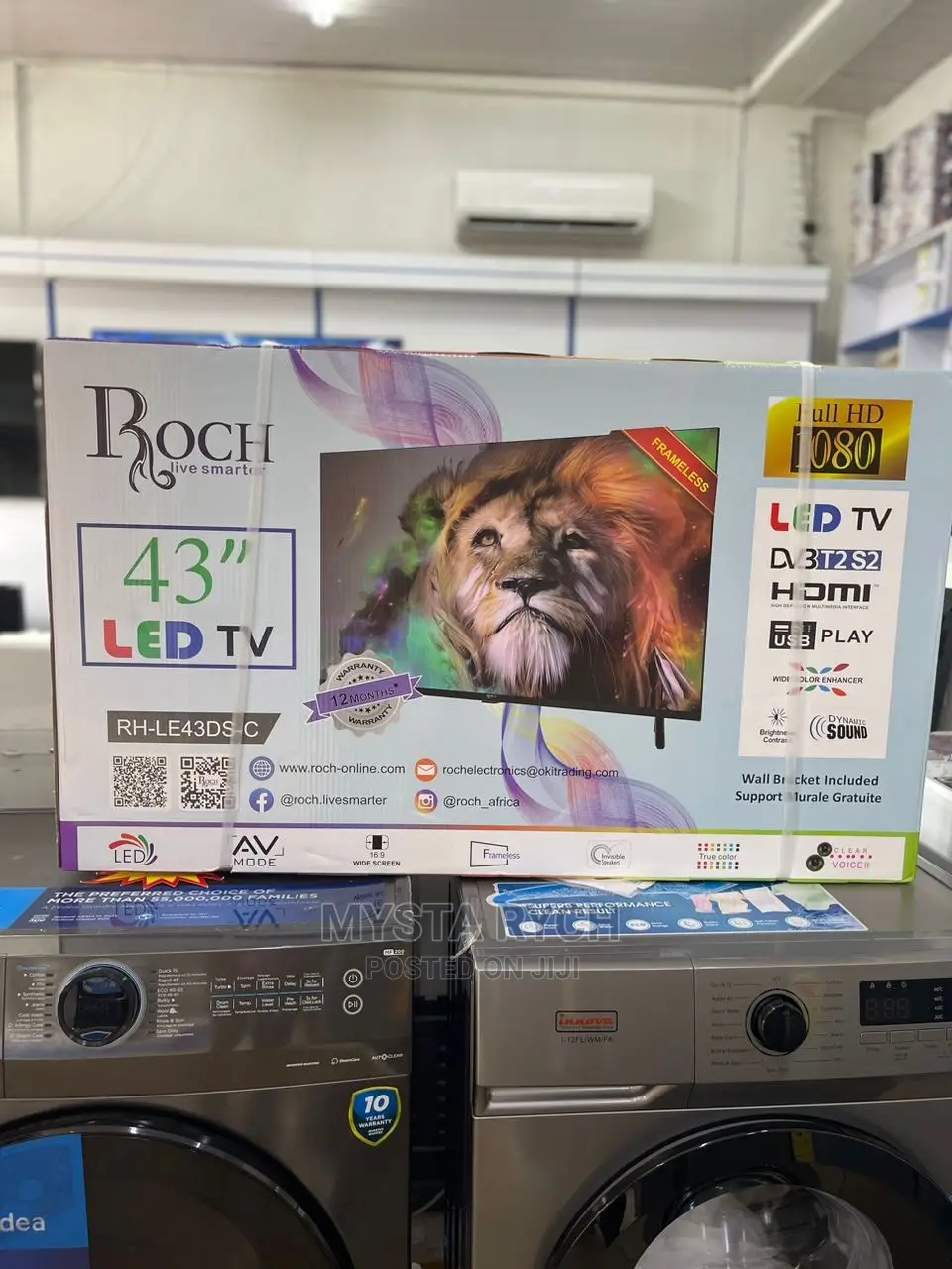 2023 NEW ROCH 43” Digital Satellite Led Tv