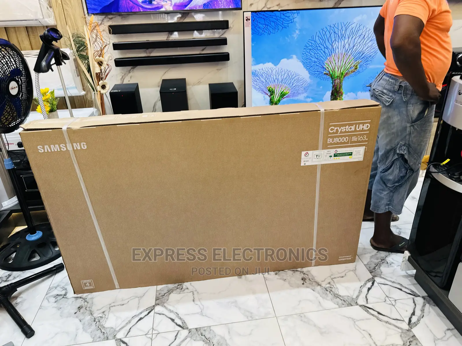 Long Lasting Durability 65”Bu8000 Samsung UHD Smart Tv