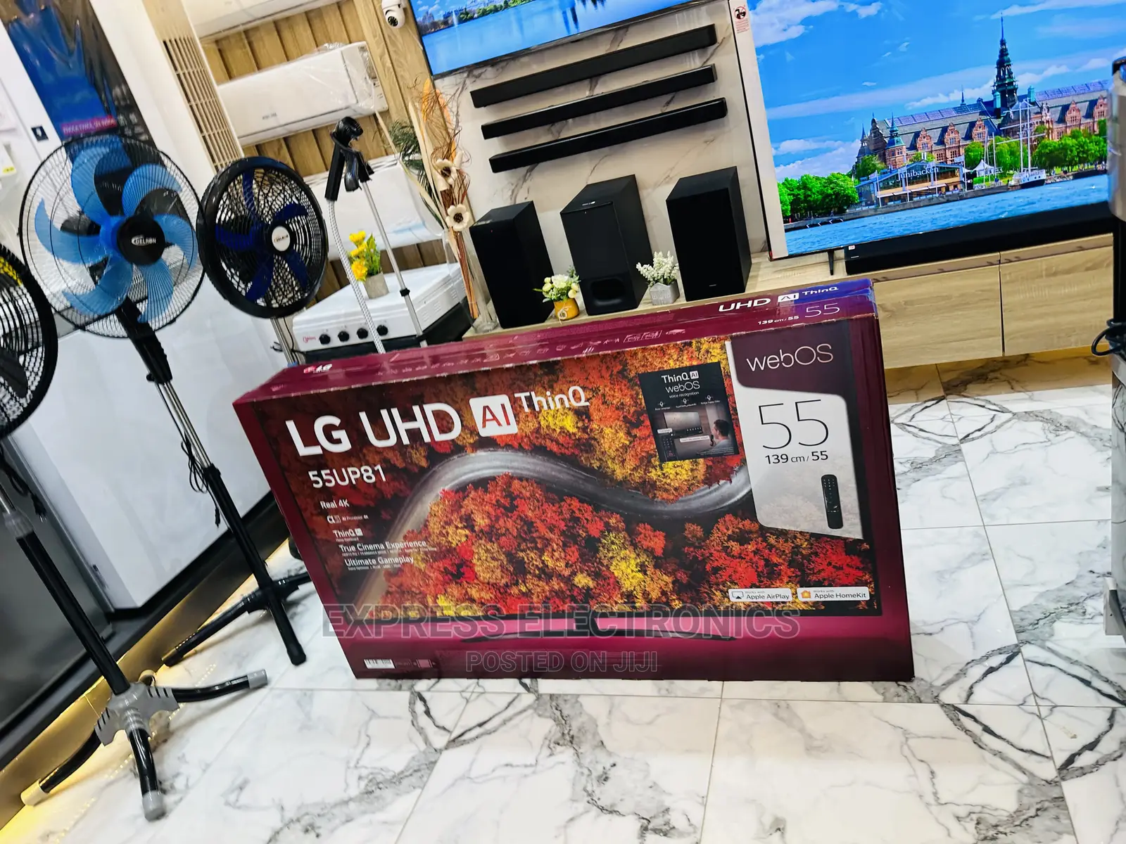 Range of Quantum Pictures UHD LG UP81 55” Tv