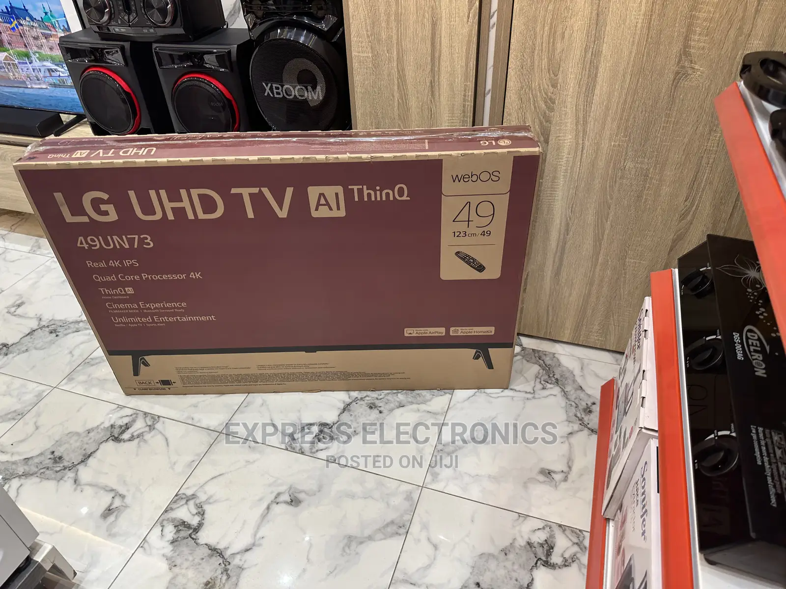 Vivid Wide Enhanced Color LG UHD LED 49”Un73 Tv