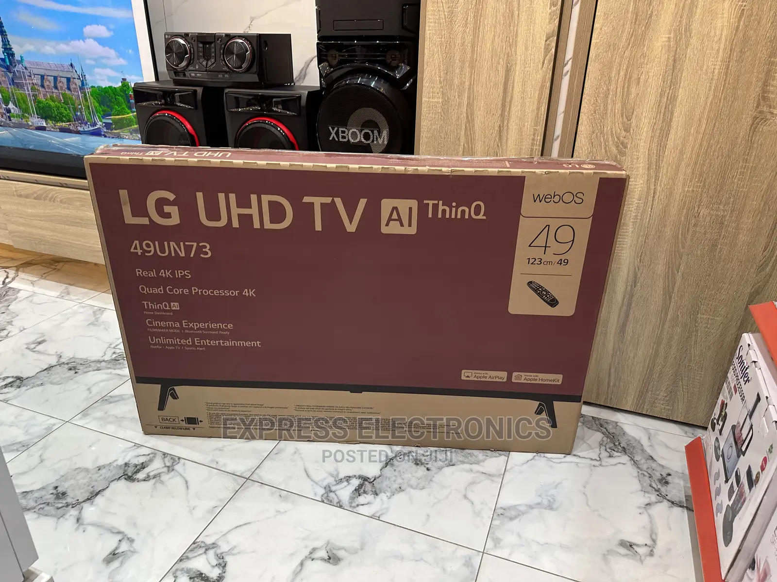 Vivid Wide Enhanced Color LG UHD LED 49”Un73 Tv