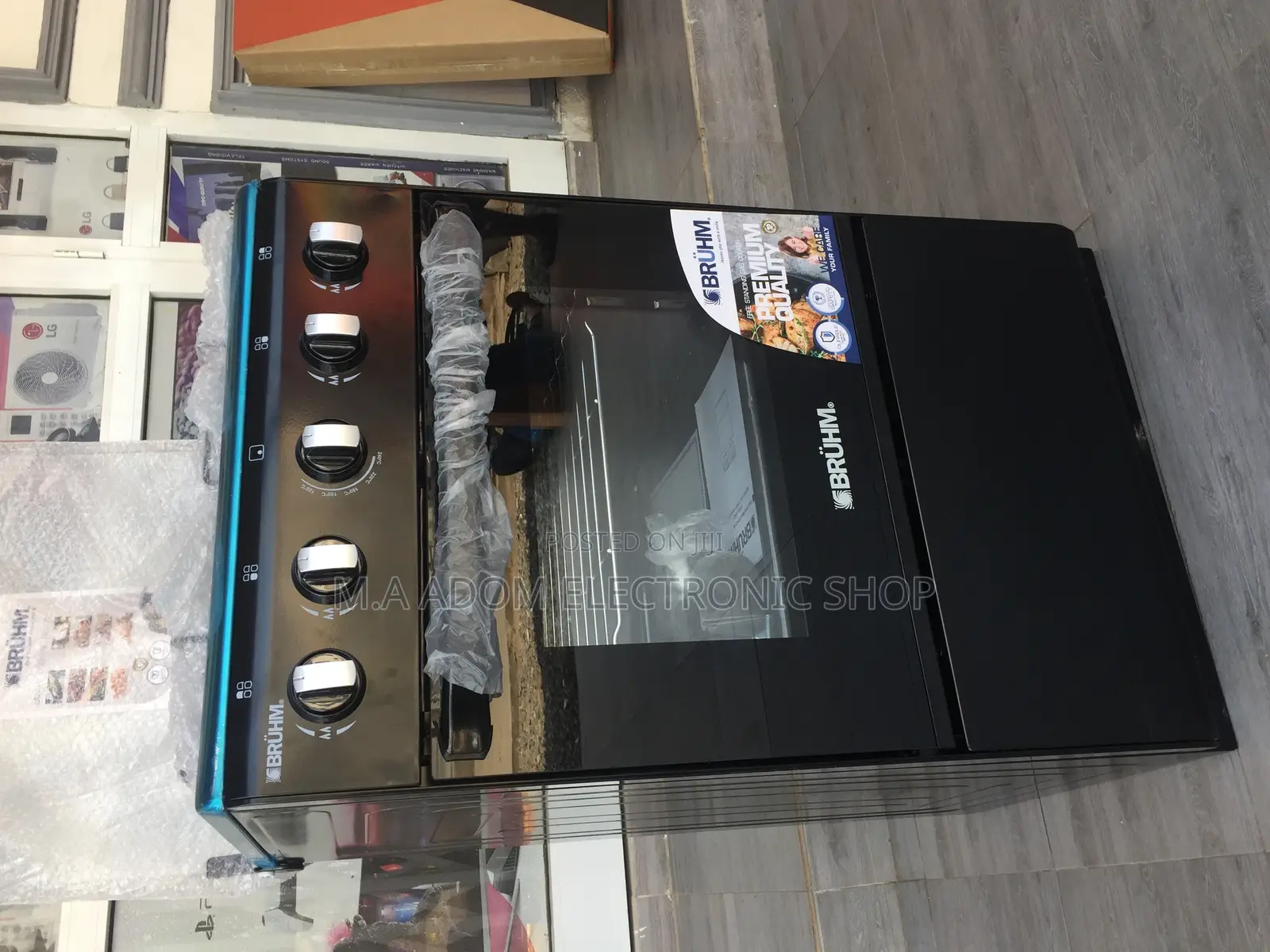Modern Bruhm 4 Burner Gas Cooker With Oven Grill (BGC-5540)