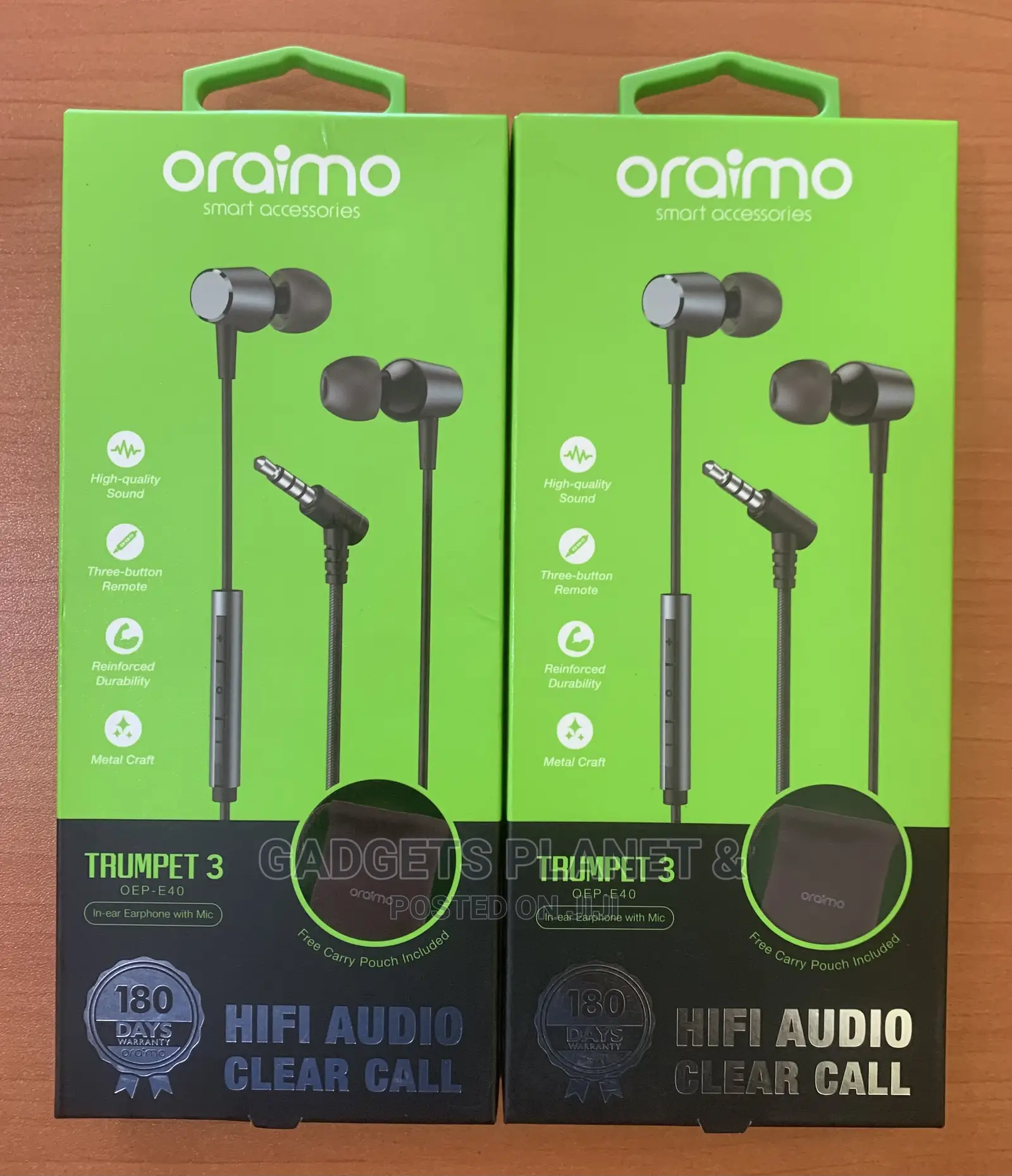 Oraimo Trumpet 3 Earphones Hifi Audio Clear Call / Oep - E40