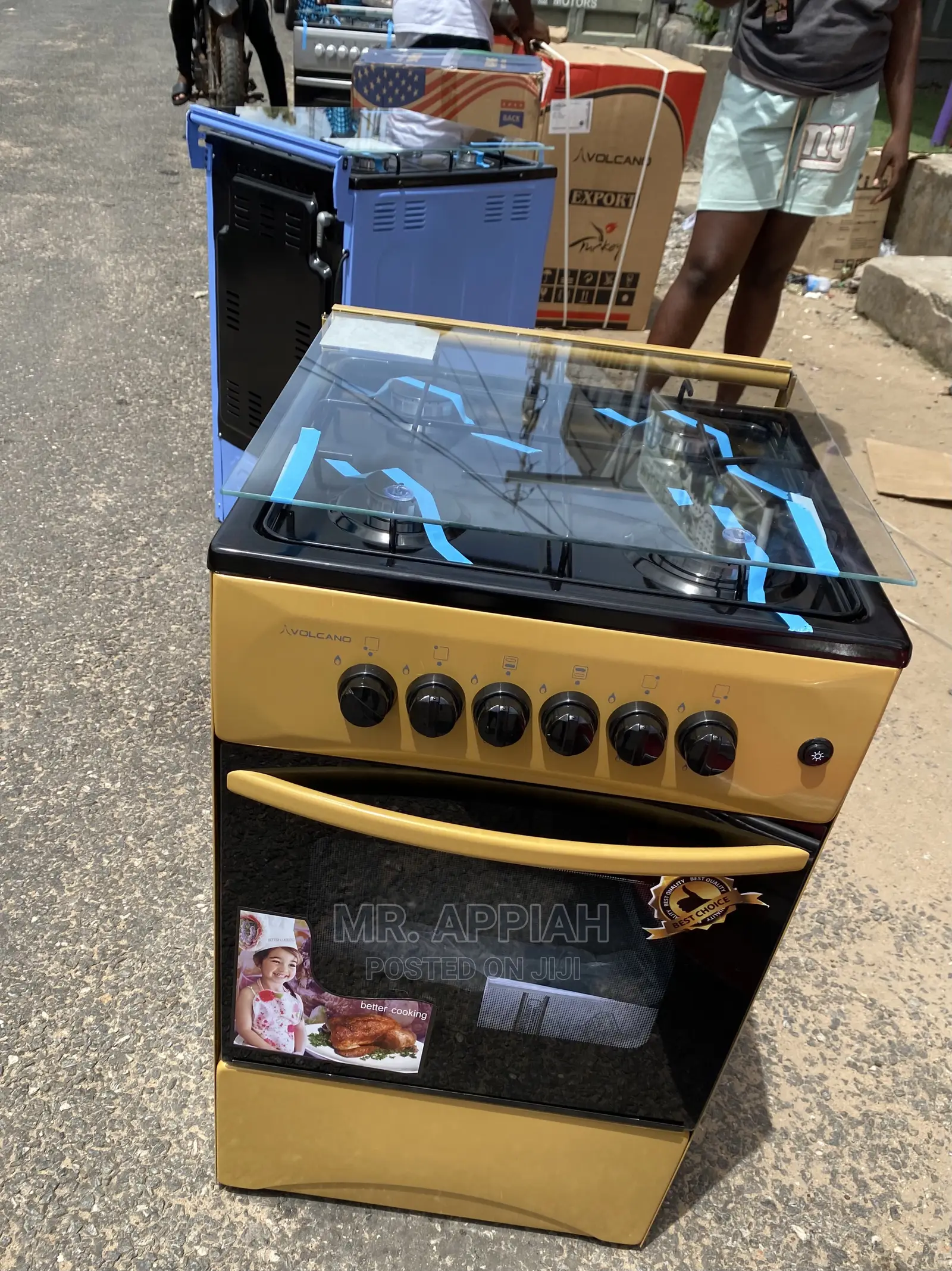 High Quality Volcano 50*50 Burner in Stock(Yellow Color)