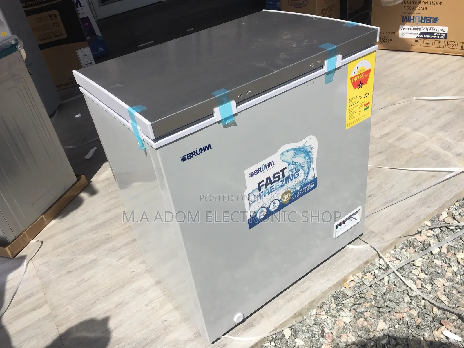 Powerful New Bruhm Chest Freezer Fast Cooling 150L