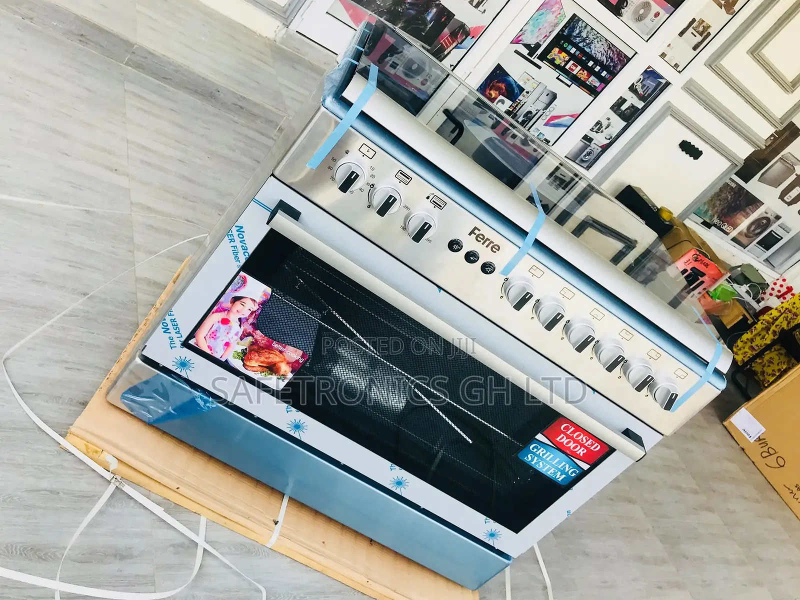 Ferre 5 Gas Burner 60x90 Cooker Oven With Grill 