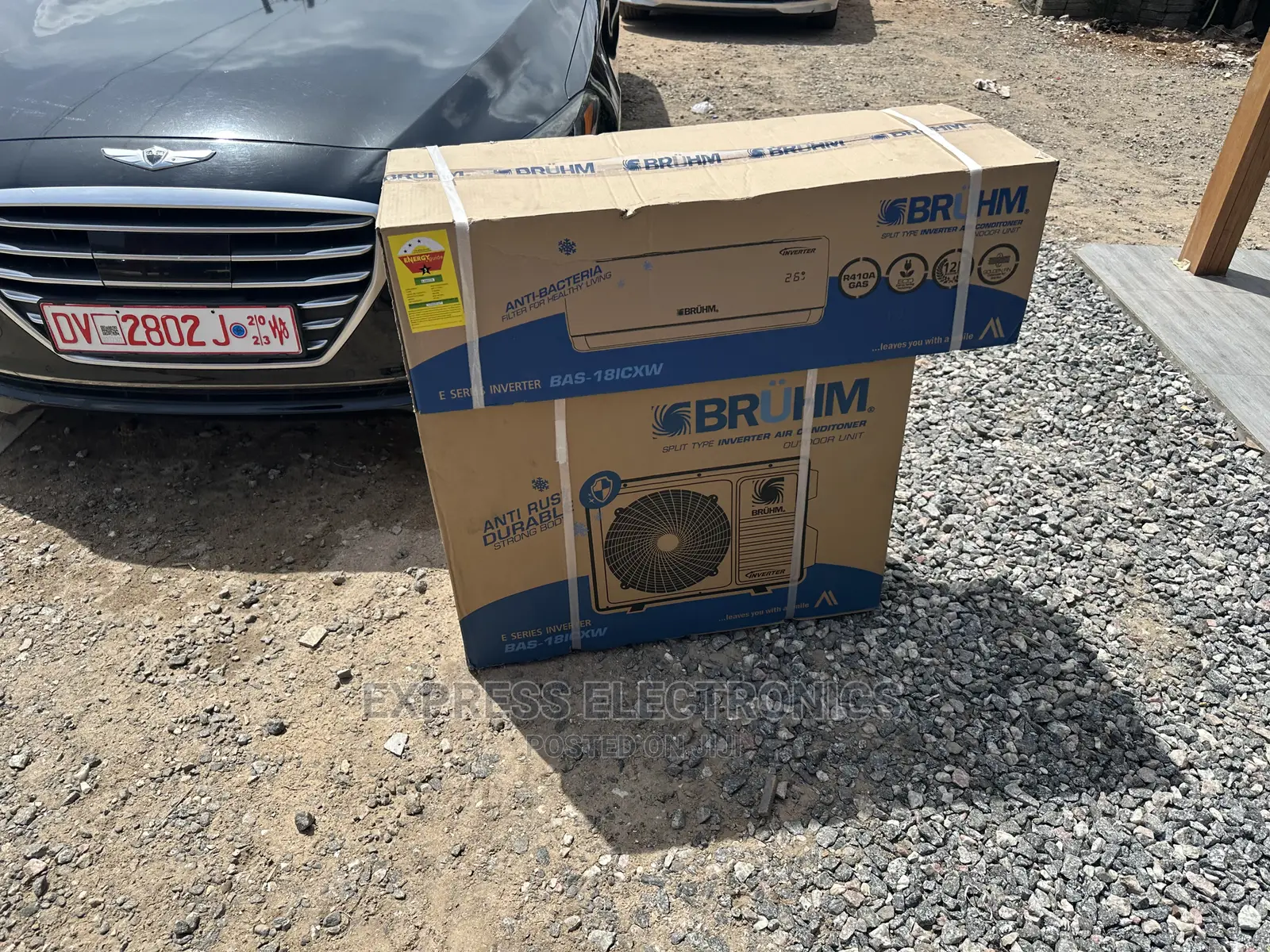 Further and Wide Angle Cooling Bruhm Split R419 Gas 1.5hp