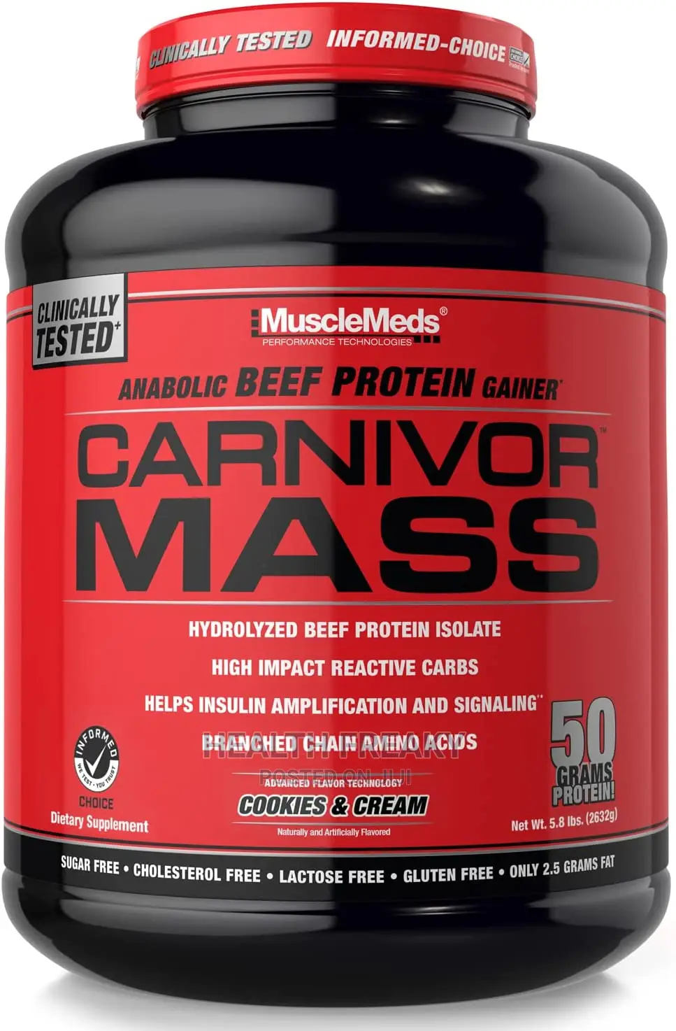 Carnivor Mass Gainer Beef Protein Isolate Weight Gainer
