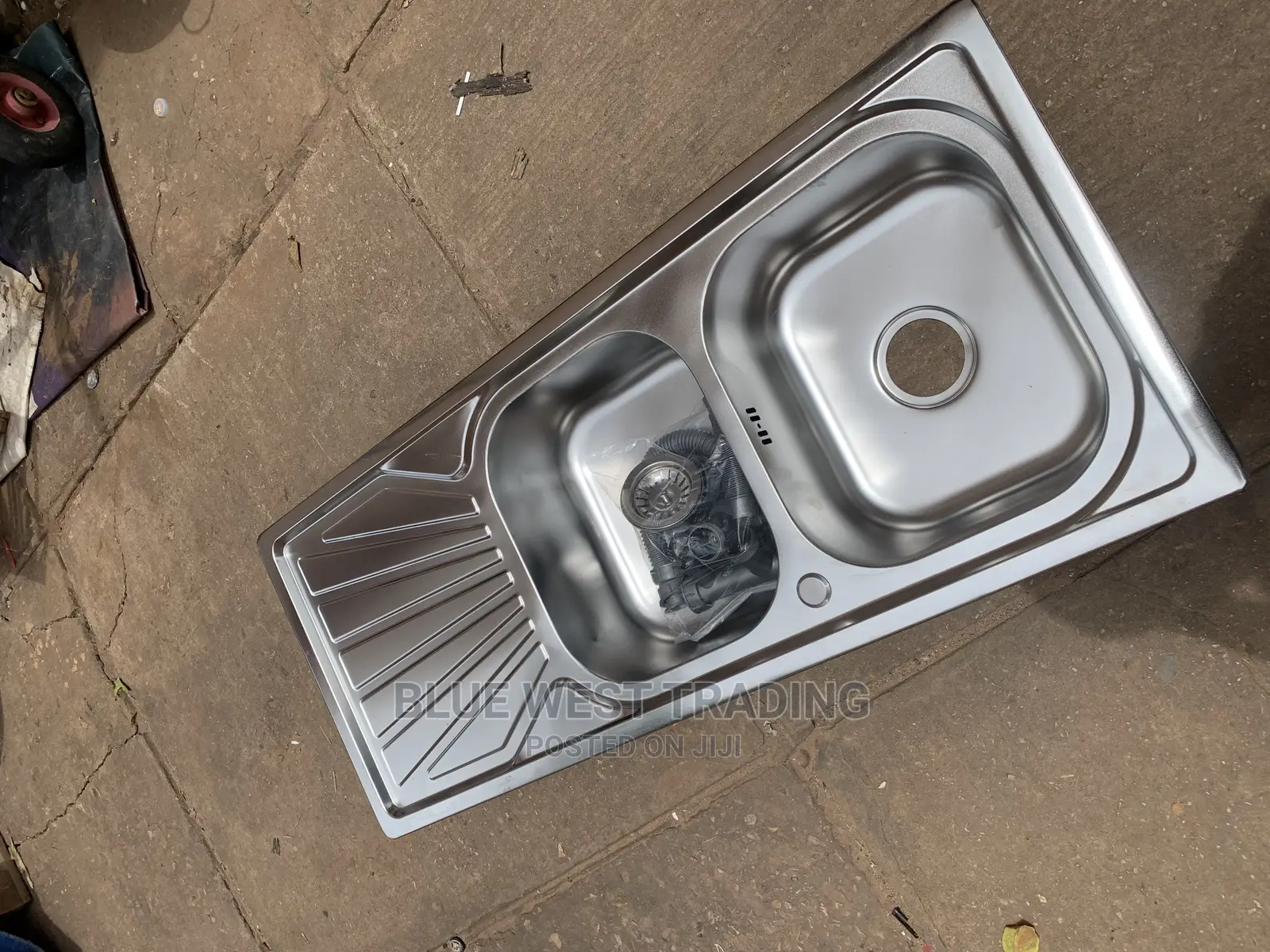 Double Bowl Cabinet Sink With Arm