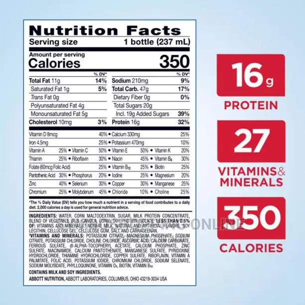 Ensure Plus Vanilla Nutrition Shake, 24 Pk