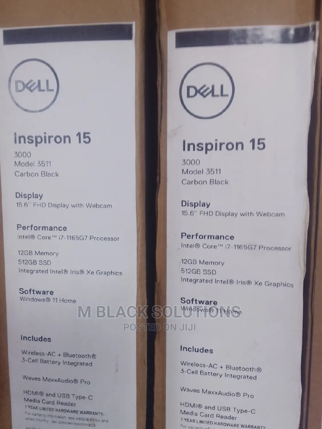 New Laptop Dell Inspiron 15 12GB Intel Core I7 SSD 512GB