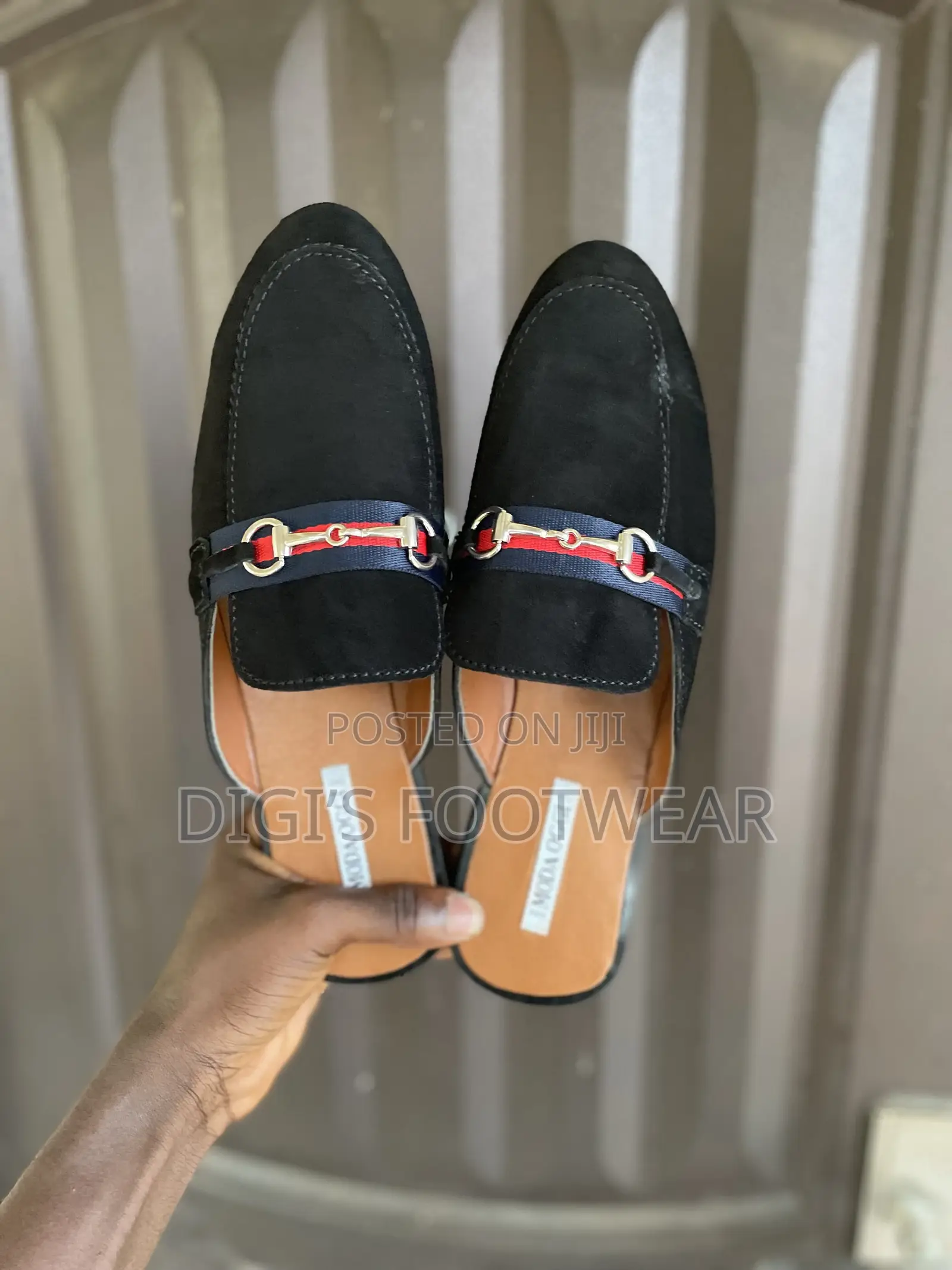 Black Louis Vuitton Half Shoe