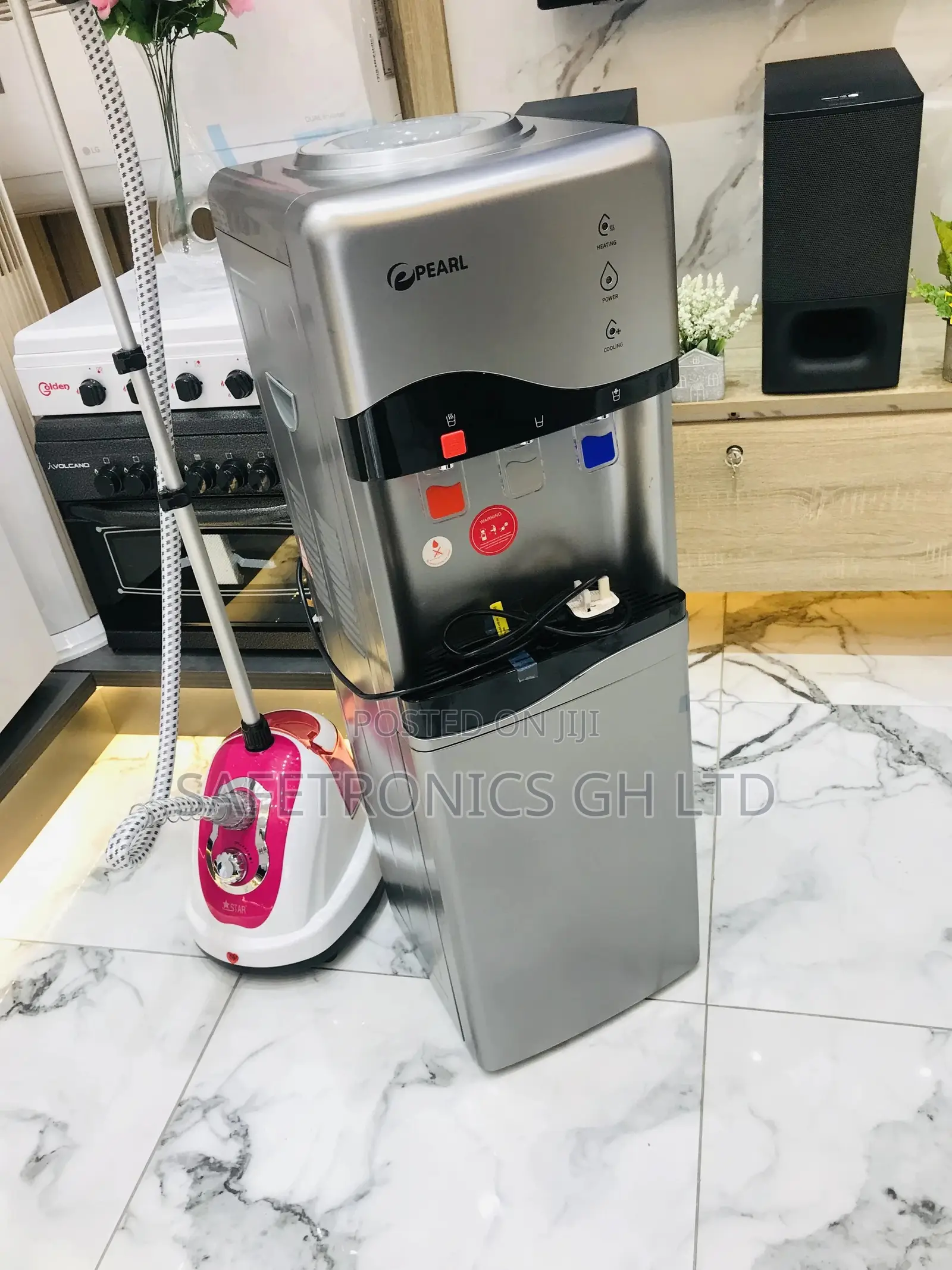 PWD-1000CSL Black/Silver Pearl Water Dispenser 