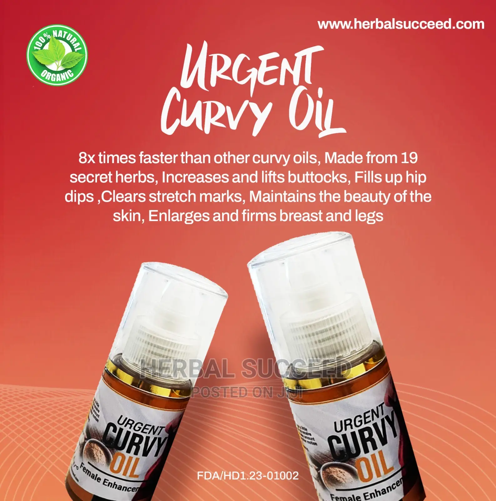 Herbalsucceed Urgent Curvy Oil