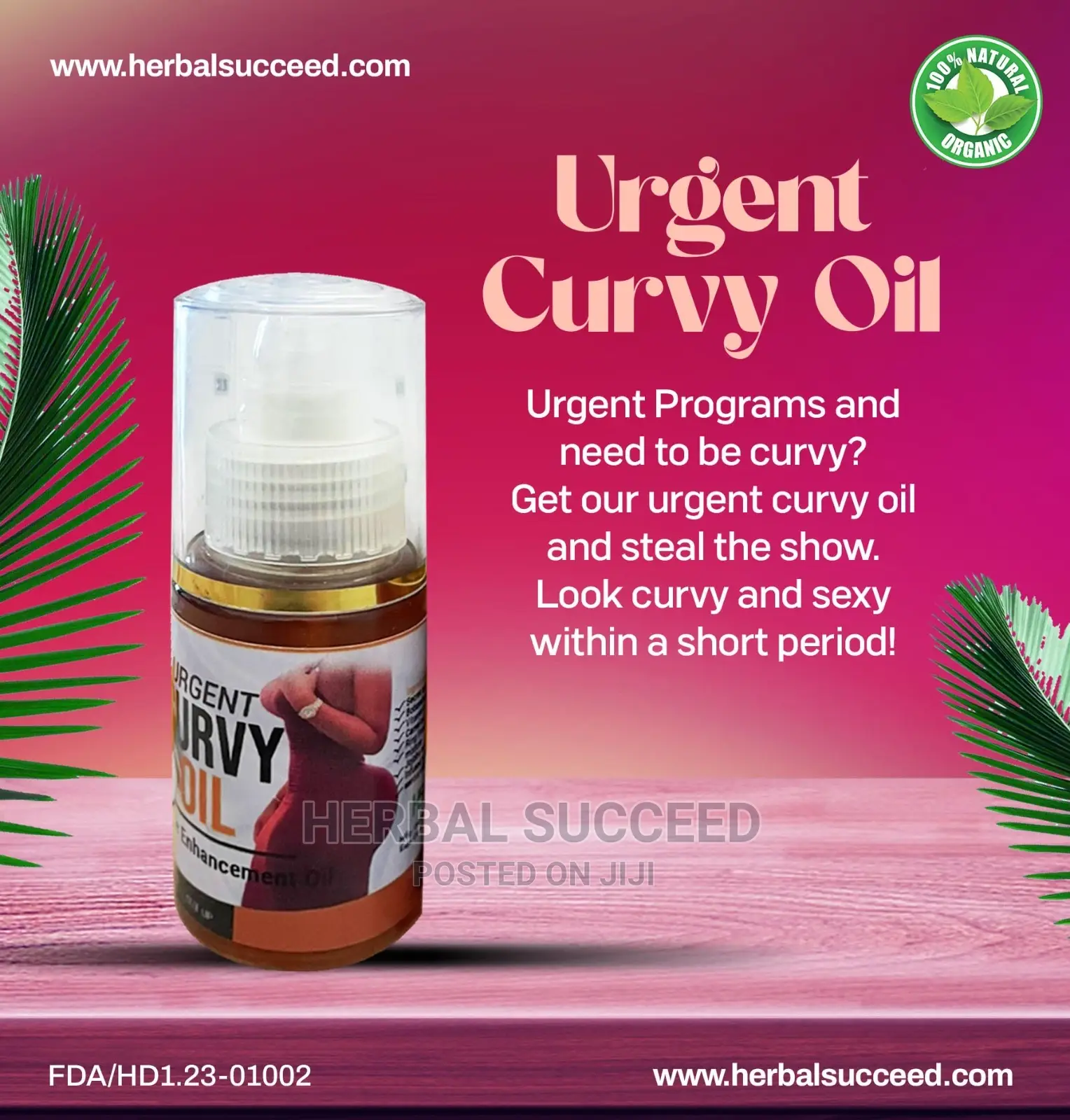 Herbalsucceed Urgent Curvy Oil