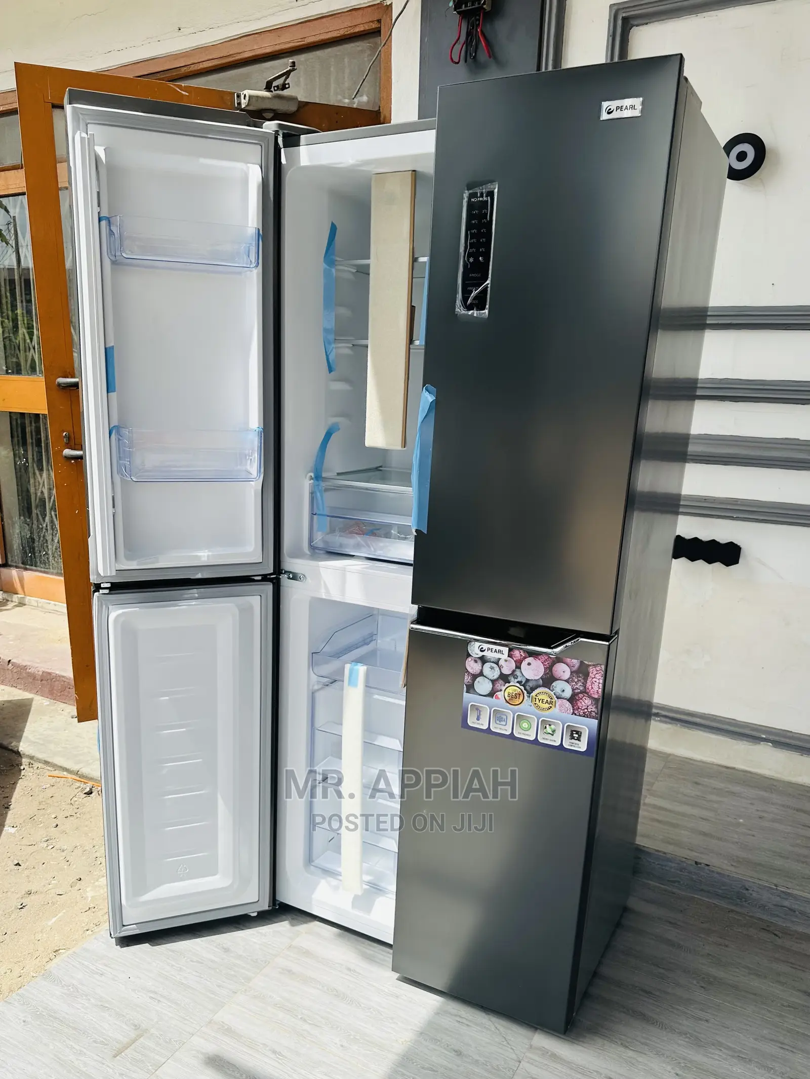 Original Pearl 337L Side by Side Refrigerator PF-550BSS