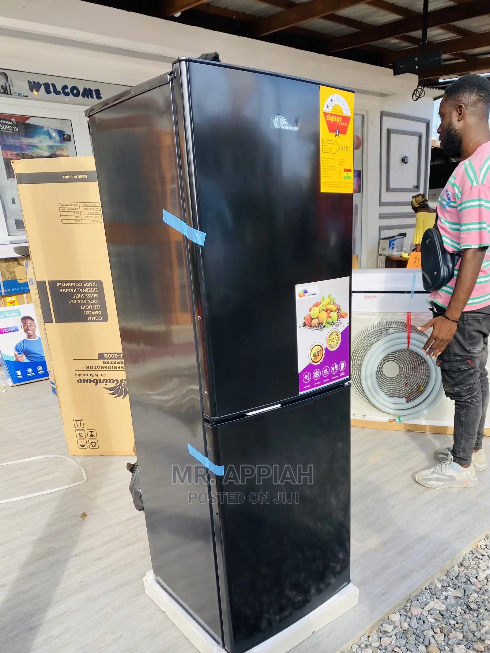 Extremely Chilling Rainbow 166L Refrigerator(RF-271ix)