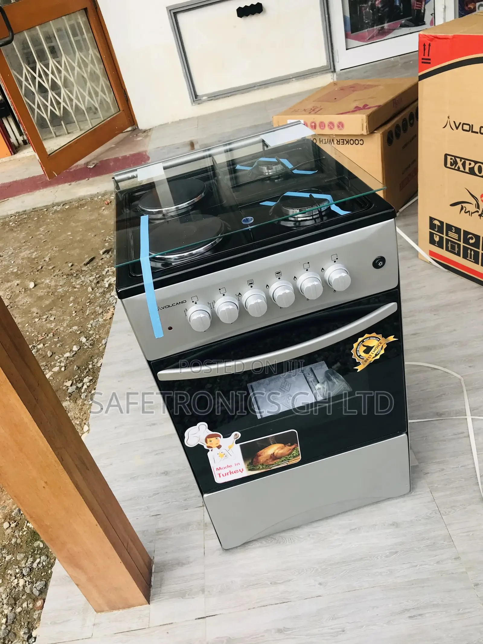 Fast Cooker Volcano Gray 2 Gas 2 Electric Cooker
