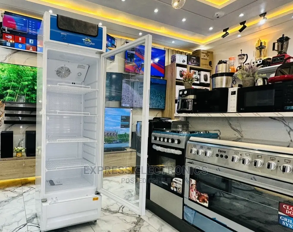 Strong  Cooling Midea 400ltr Single Door Display Fridge