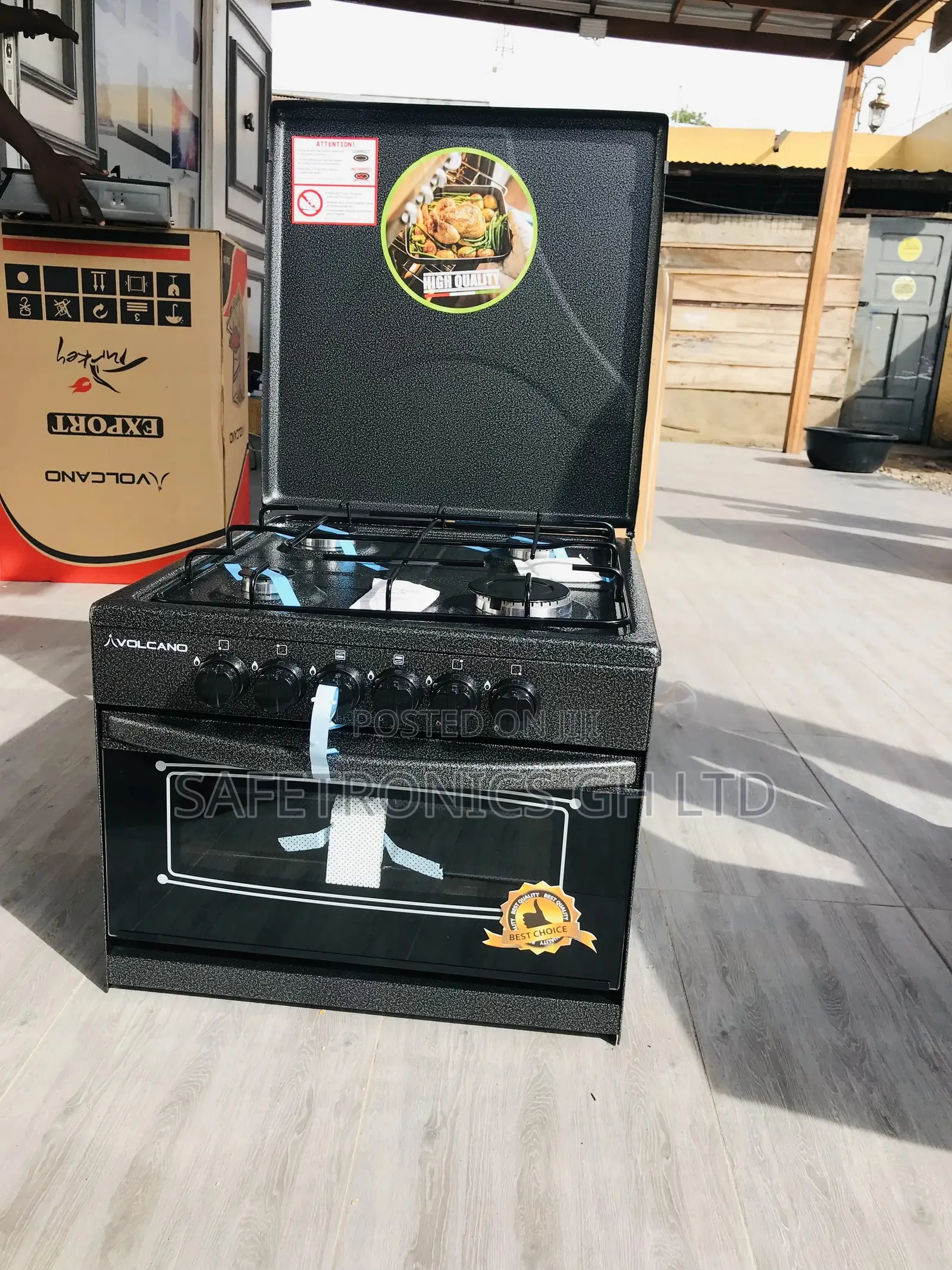 Nice Volcano Gas 4 Burner Oven Grill Mini 