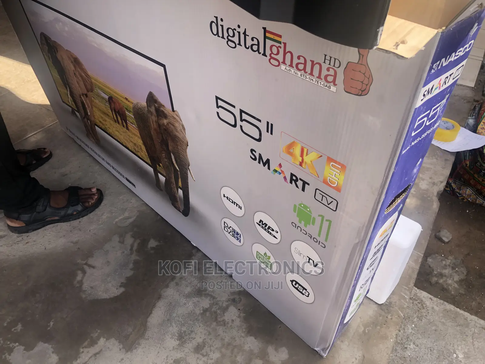 NASCO 55" UHD SMART TV NAS-J55FUS-AND(Available in Stock)
