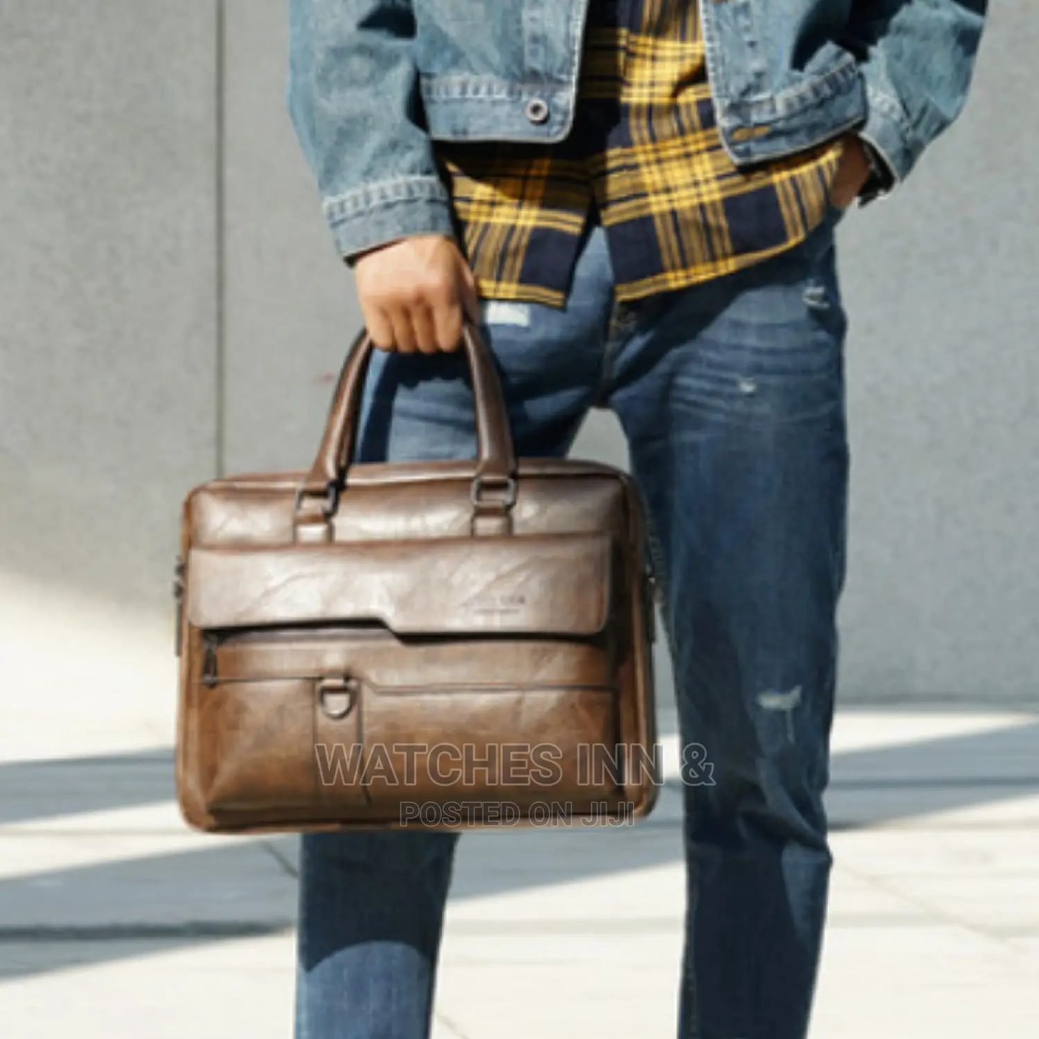 Quality Leather Men's Office Hand Bag