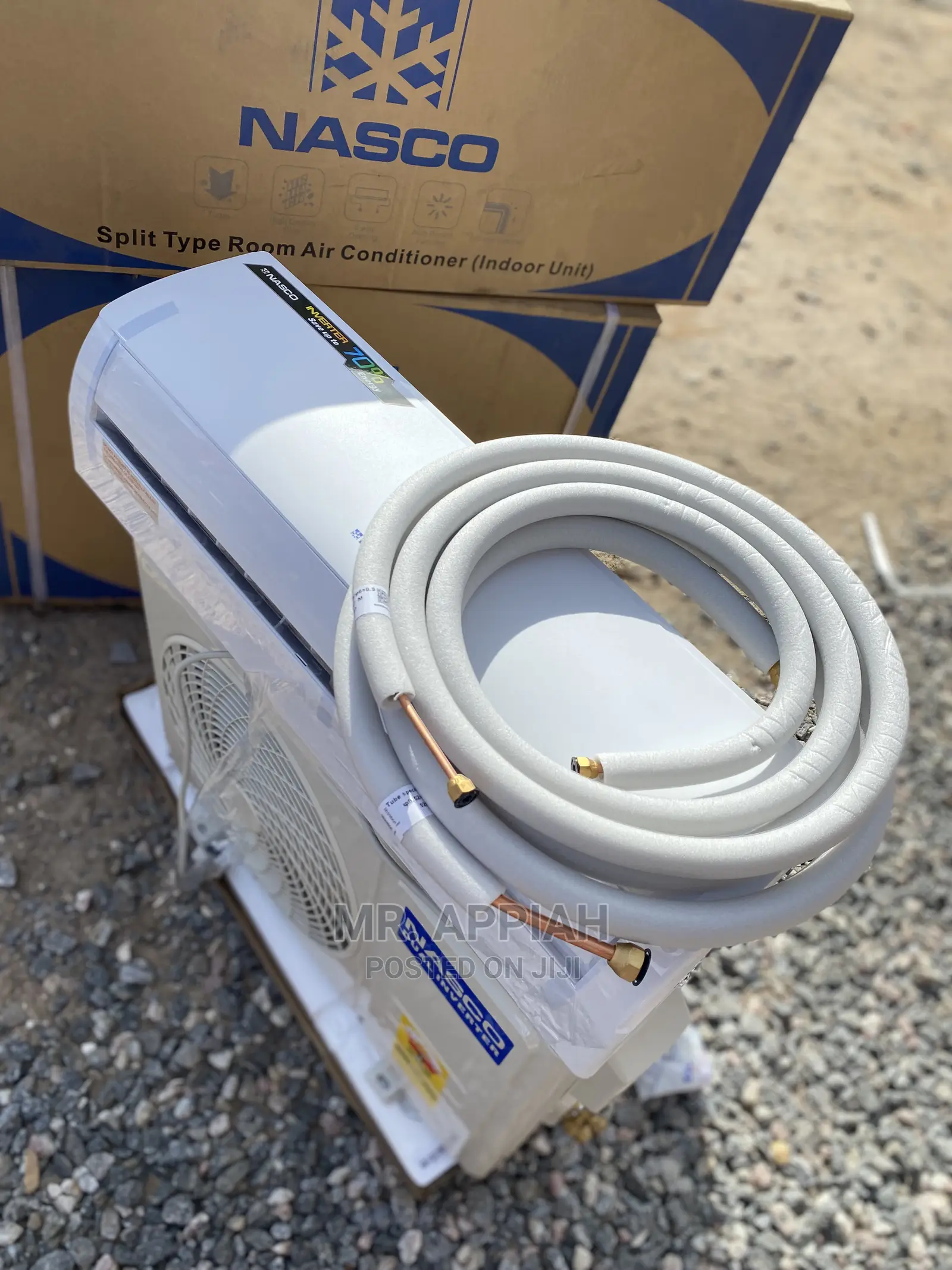 (Nashrna-12)White Nasco 1.5hp,Dual Inverter Air Conditioner