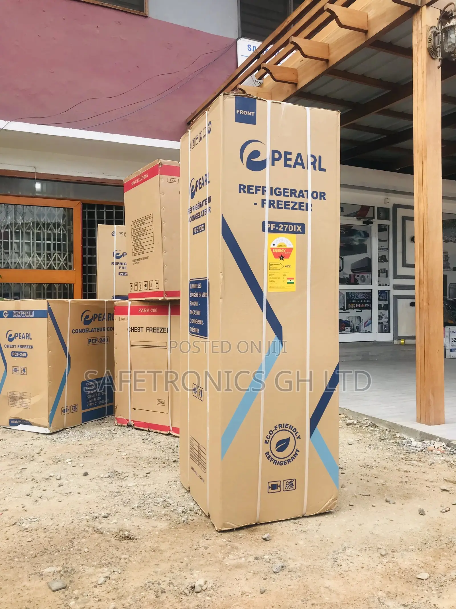 New Double Door Fridge PF-270IX Pearl Top Freezer 