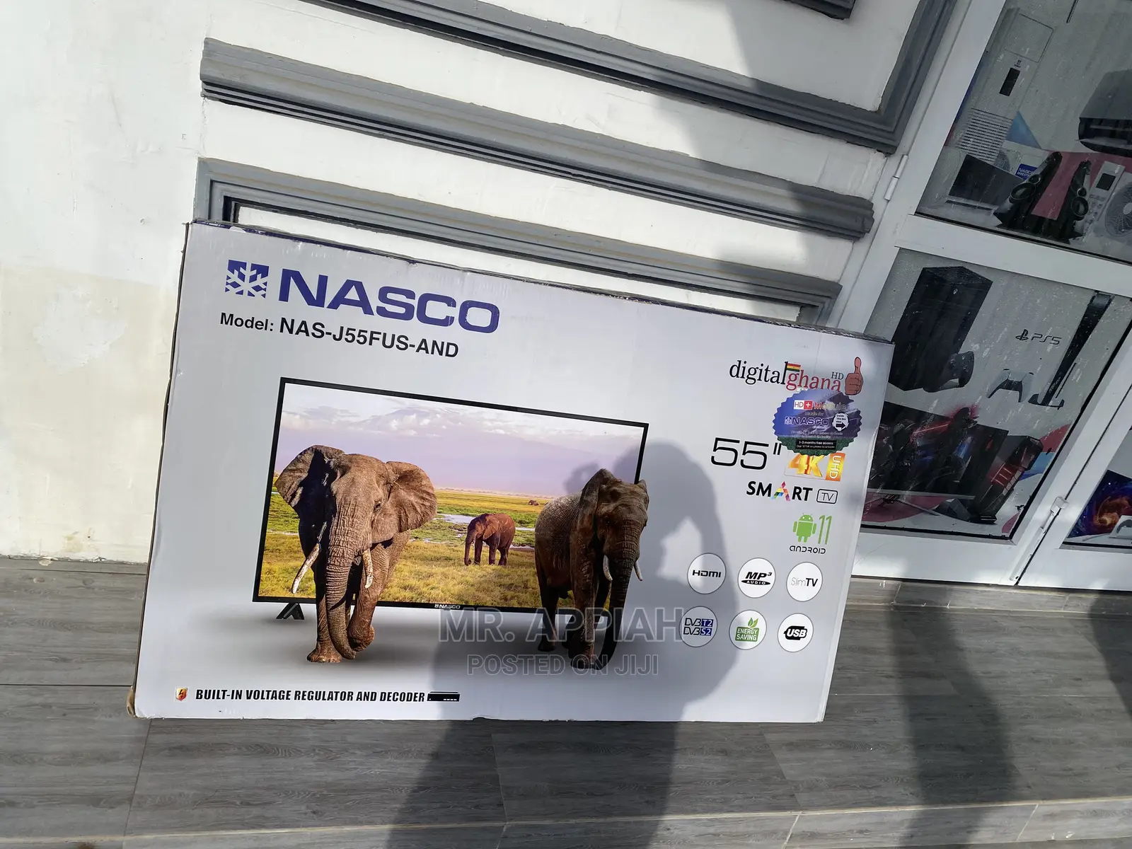 Original Nasco 55 Inch Uhd Smart Satelite Tv(Nas-J55fud-And)
