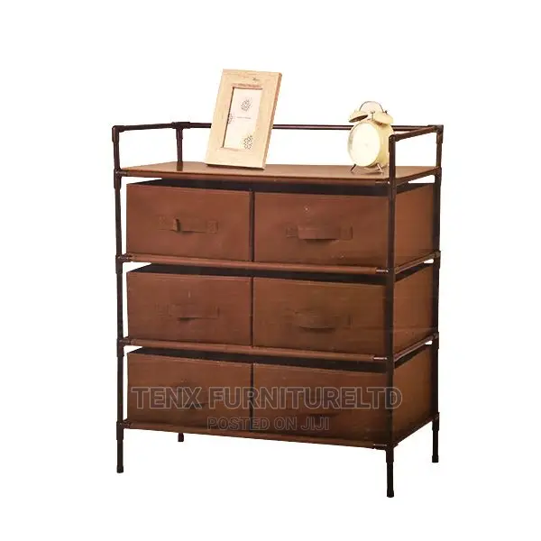 Cabinet (6 Drawers) With Metal