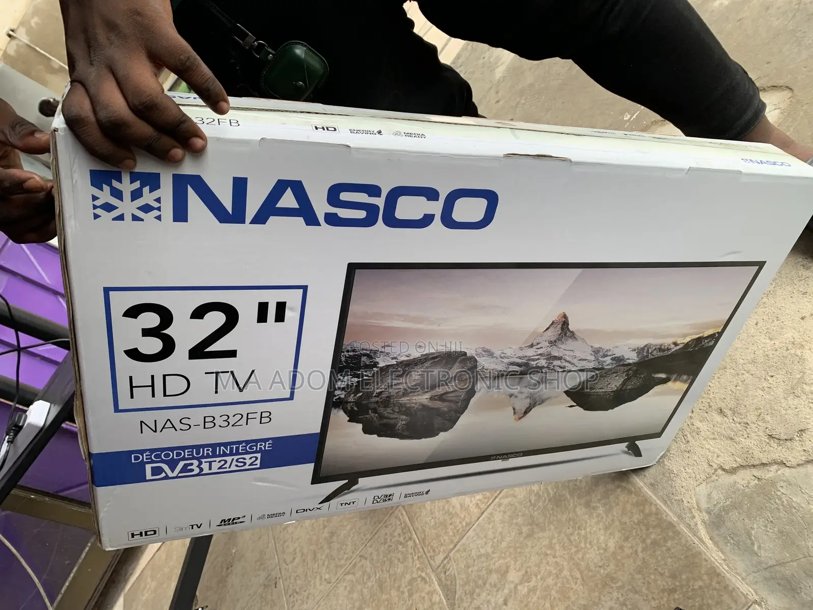 Brand New Nasco 32” Led Tv With Free Bracket